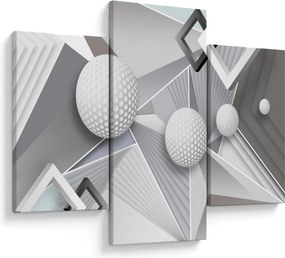 Geometriai absztrakt kép (90x60 cm)