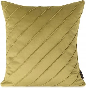 Párnahuzat Jancsi NALA3 45x45 cm csíkos mustár bársony glamour