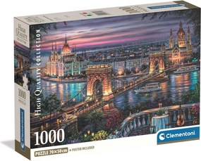 Budapest Lights of the Danube 1000 db-os Compact puzzle Clementoni