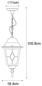 Vintage kültéri lógólámpa antik arany - Antigua