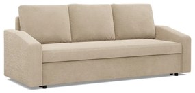 Zeus kanapéágy, kordbársony, bonell töltet, döntött kartámasz, bézs