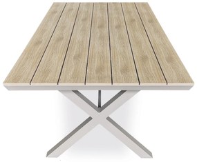 Autronic Kerti asztal, alumínium, polifa, bézs, AZT-S1510 OAK