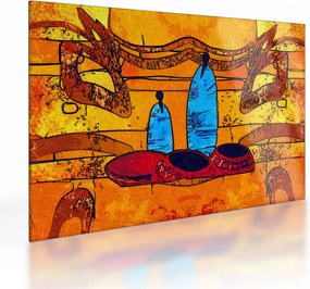 Kép - Ősi festészet (üvegen) (70x50 cm)