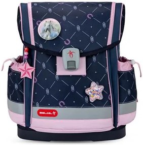 Iskolatáska, mágneszárral, BELMIL Classy Plus Midnight Gallop, lópatkó (BL40578AG18L)
