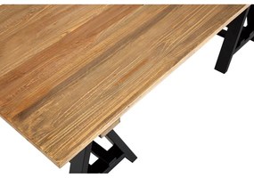 Natúr színű dohányzóasztal borovi fenyő asztallappal 80x140 cm Hampstead – Premier Housewares