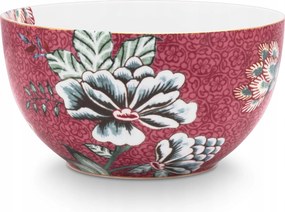 Flower Festival Dark Pink PiP Studio tál, 400 ml