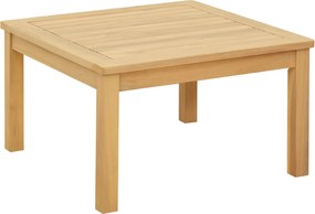 vidaXL Dohányzóasztal Világos akác 60 x 60 x 36 cm Tömör Akácfa