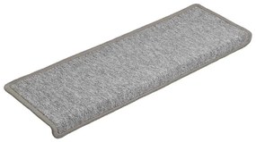 30 db világosszürke lépcsőszőnyeg, téglalap alakú széllel, 65 x 21 x 4 cm