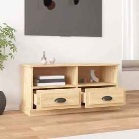 sonoma tölgy színű szerelt fa fali TV-szekrény 93x35,5x45 cm