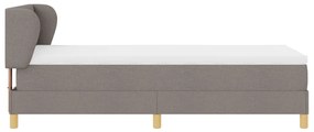 Boxspring Ágy Mattal Szürke, 90x200 cm, Szövet