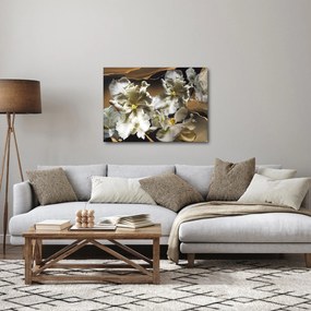Kép - Orchidea virágok márvány háttérrel (70x50 cm)
