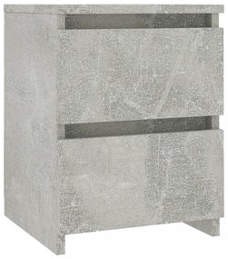 betonszürke szerelt fa éjjeliszekrény 30 x 30 x 40 cm