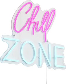Neon fali lámpa rózsaszín és kék LED-del - Chill Zone