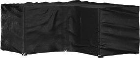 vidaXL L-alakú kerti bútorhuzat 16 fűzőlyukkal 215 x 215 x 90 cm