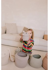 Szürke textil játéktároló kosár ø 15x15 cm Mini Renata the Rat – Lorena Canals