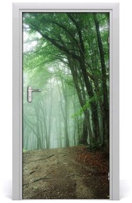 Ajtó tapéta Köd az erdőben 85x205 cm