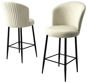 Alte Cream and Black bárszék szett, 4 db, 4 db