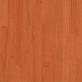viaszbarna tömör fenyőfa futon kanapéágy matraccal 80x206x11 cm