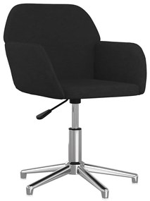Fekete szövet forgó irodaszék