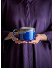 Kék-barna kőedény bögre szett 4 db-os 400 ml Sheen – Bloomingville