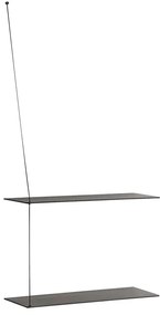 Polc "Stedge", 60 x 22 cm, 4 változat- Woud Variáns: fekete tölgyfa