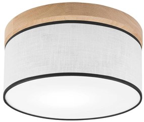 Brilagi Brilagi - LED Mennyezeti lámpa BELLADONNA 1xE27/15W/230V átm. 30 cm fehér/tölgy BG1362