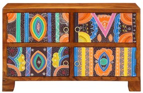 Cipőszekrény 90x35x55 cm Tömbfa Akáció