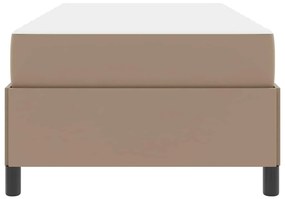Ágykeret matraccal matracmal Cappuccino 90 x 190 cm Műbőr
