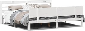 vidaXL fehér ágykeret fejtámlával matrac nélkül 200x200 cm