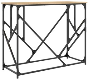 sonoma tölgy színű szerelt fa tálalóasztal 100 x 40 x 80 cm