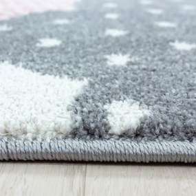 Rózsaszín-szürke gyerek szőnyeg 80x150 cm Bambi – Ayyildiz Carpets
