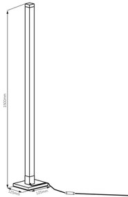 LED RGBW állólámpa MAGICAL LED/7W/230V + távirányító