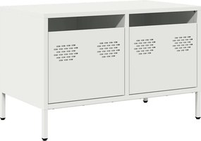 vidaXL fehér hidegen hengerelt acél TV-szekrény 68 x 39 x 43,5 cm
