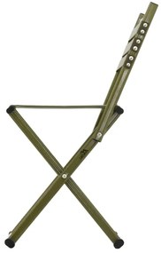 Összecsukható kempingszék háttámlával zöld