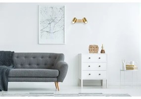 Globo 57911-2GO - Spotlámpa ROBBY 2xGU10/35W/230V arany