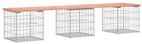 tömör duglászfenyő gabion kerti pad 203x44x42 cm