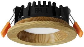 APLED - LED Lámpa RONDO WOODLINE LED/3W/230V 3000K átm. 9 cm fenyő tömör fa