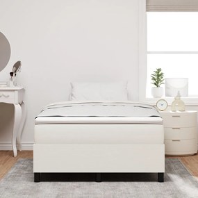Boxspring ágy matraccal Krém Kicsi Franciaágy Kordbársony szövet
