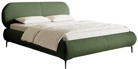 Franciaágy 160 cm Octave 160B (ágyráccsal) (oliva + fekete). 1100037