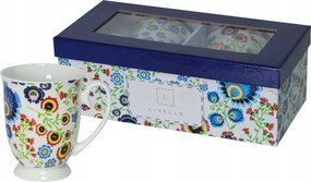 Livello 2 x Porcelán Kávéscsésze Tea 350 ml Népi Vadász Szett