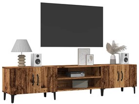 antik fa színű szerelt fa TV-szekrény 180 x 31,5 x 40 cm
