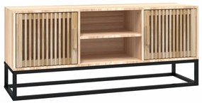 szerelt fa és vas TV-szekrény 105x30x45 cm