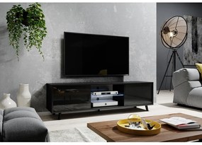 Tv szekrény/asztal Leiros (világítással) (fekete). 1098629