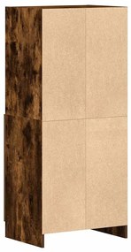 vidaXL füstös tölgy színű szerelt fa konyhaszekrény 57x41,5x131,5 cm