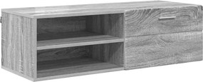 vidaXL Fából Készült Szekrény Szürke Sonoma 100,5 x 39 x 30 cm Faanyag