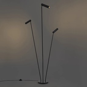 Modern állólámpa fekete 3-lámpás GU10 35mm - Thomas