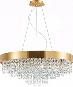 Mennyezeti Függő Lámpa Kristály Csillár 60 cm G9 Arany Glamour