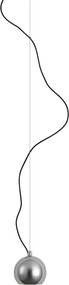 Design hanglamp chroom voor railsysteem 1-fase - Slimline Sara