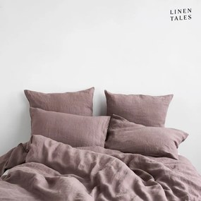 Rózsaszín egyszemélyes len ágyneműhuzat 135x200 cm – Linen Tales