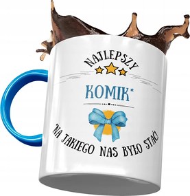 Kék Bögre Komikusnak Legjobb Komikus Nyomtatott Fotóval